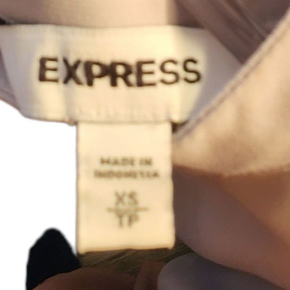 Express Shirt Womens Light Gray Top Keyhole Size XSmall - Picture 11 of 13